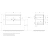База под раковину BELBAGNO MARINO-CER-N-800-2C-SO-WO-P