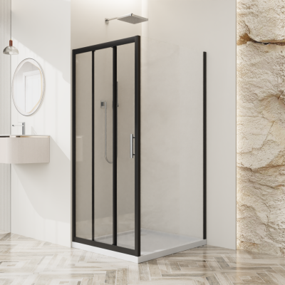 Душевой уголок BELBAGNO UNO-195-AHF-31-120/100-C-NERO